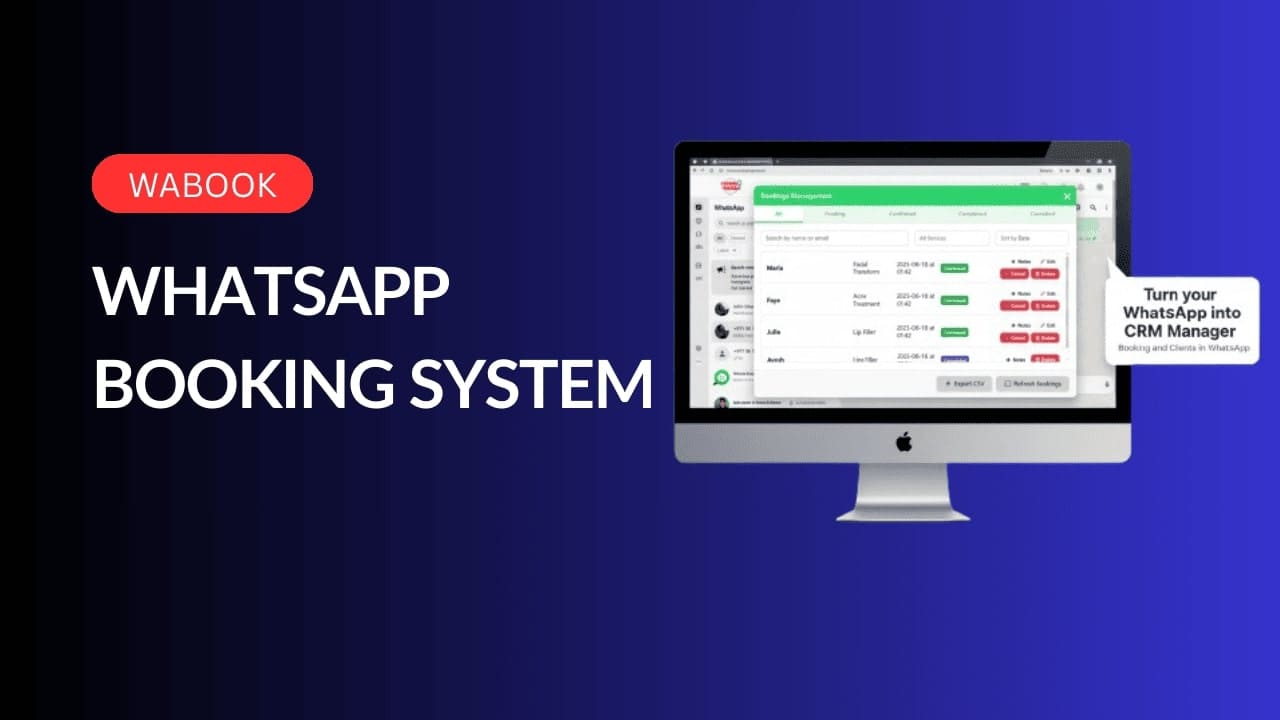 Video thumbnail for WhatsApp Booking System